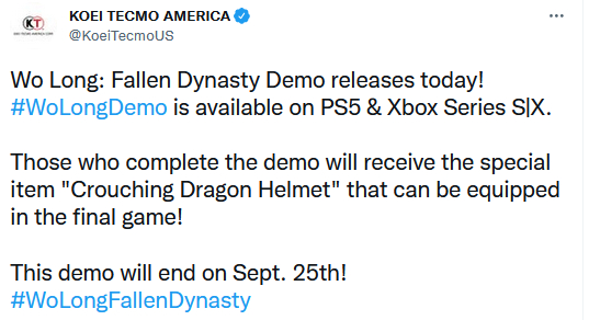 Разработчики Wo Long: Fallen Dynasty выпустили временную демоверсию для PS5 и Xbox Series