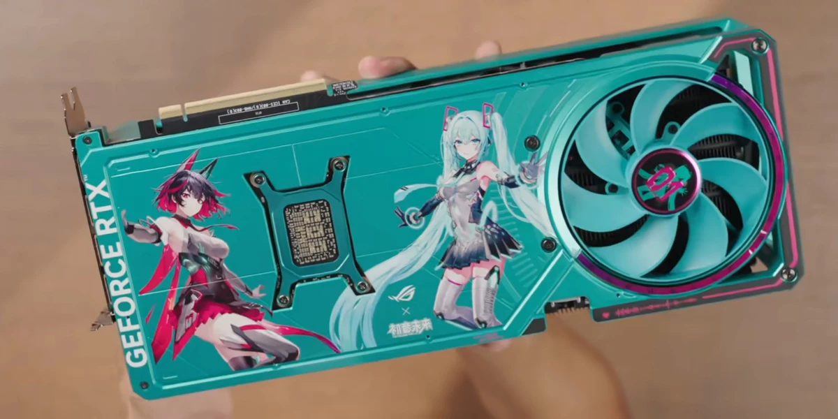 Хацунэ Мику прячется не только в Wi-Fi — анонс ASUS RTX 5080 ROG Astral Hatsune Miku Хацунэ Мику прячется не только в Wi-Fi — анонс ASUS RTX 5080 ROG Astral Hatsune Miku