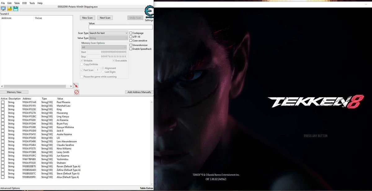 С помощью Cheat Engine удалось узнать еще неанонсированных персонажей Tekken 8 С помощью Cheat Engine удалось узнать еще неанонсированных персонажей Tekken 8