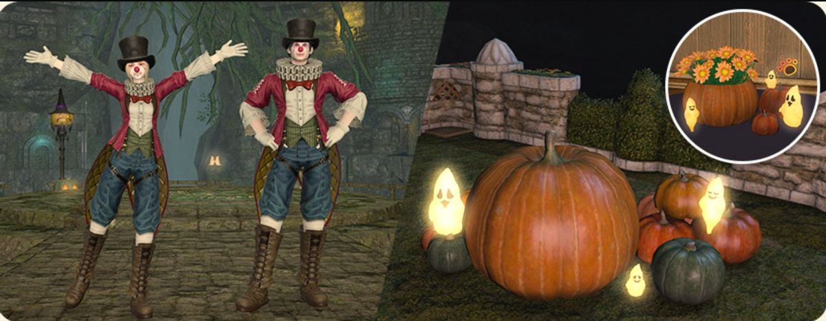 Новый ивент Final Fantasy XIV добавит в игру костюмы клоунов и тыквы