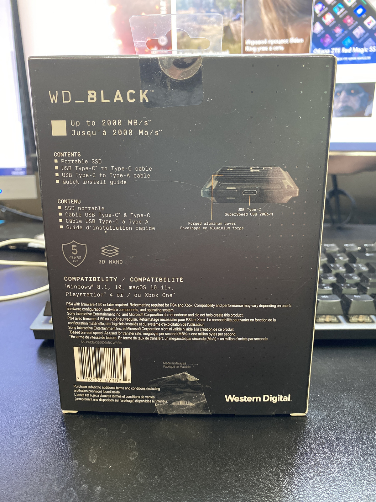 Обзор Western Digital WD_Black P50 Game Drive SSD