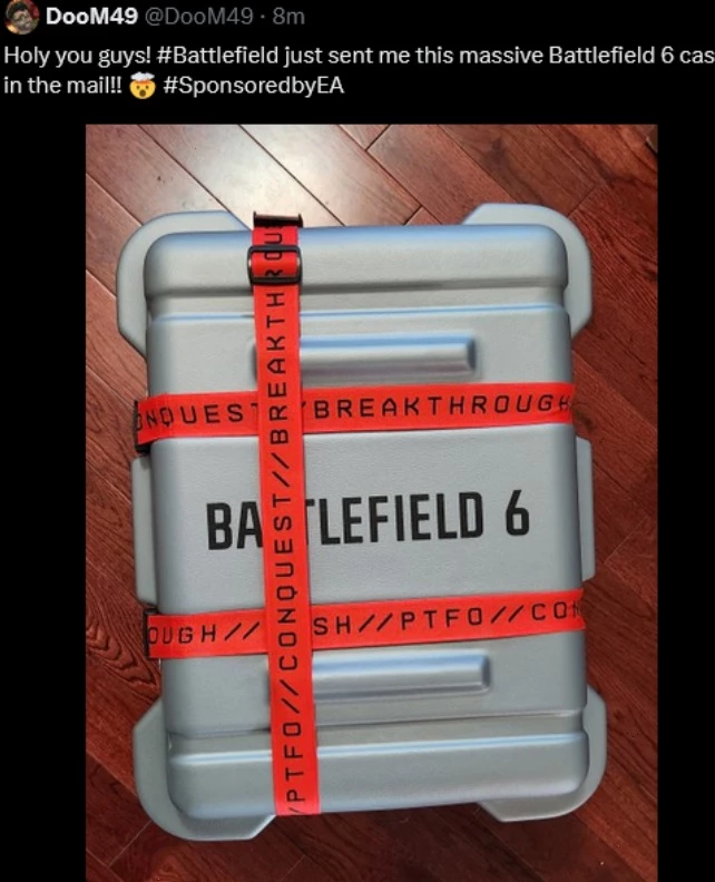 Инфлюенсеры уже получили подарочные наборы Battlefield 6 Инфлюенсеры уже получили подарочные наборы Battlefield 6