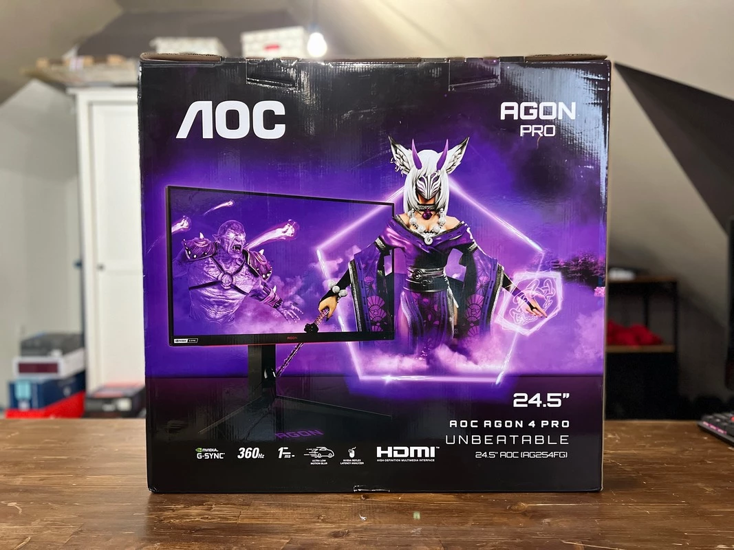 AOC AG254FG 24.5in IPS 360Hz 1920X1080 HDR400 Gsync Gaming Monitor