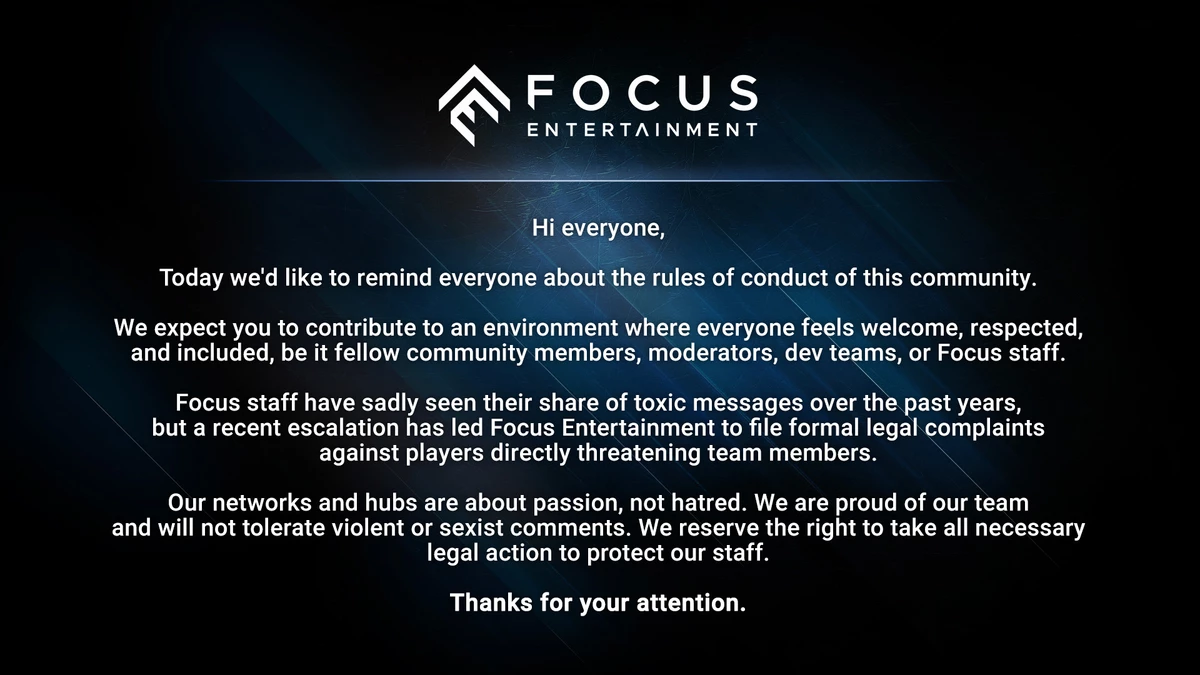 Focus Entertainment будет давить хейтеров в суде Focus Entertainment будет давить хейтеров в суде