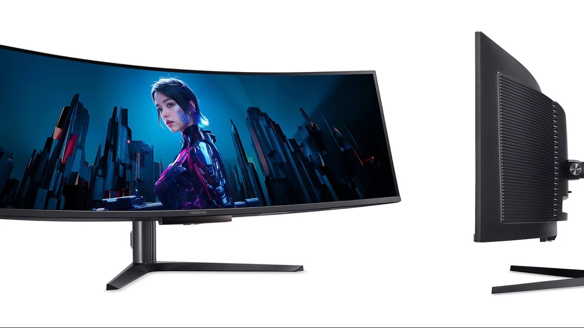 Acer starts selling 49-inch QD-OLED display Predator X49 V (144 Hz) in Russia, priced at 108,510 rubles