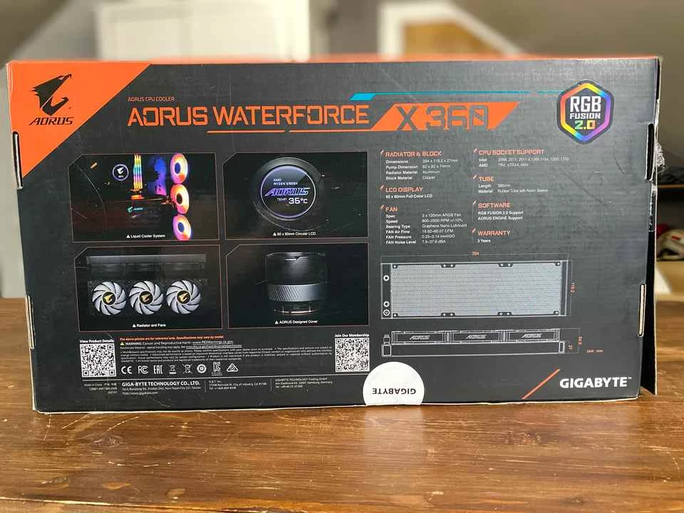 Обзор системы жидкостного охлаждения AORUS WATERFORCE X 360 — для очень горячих штучек