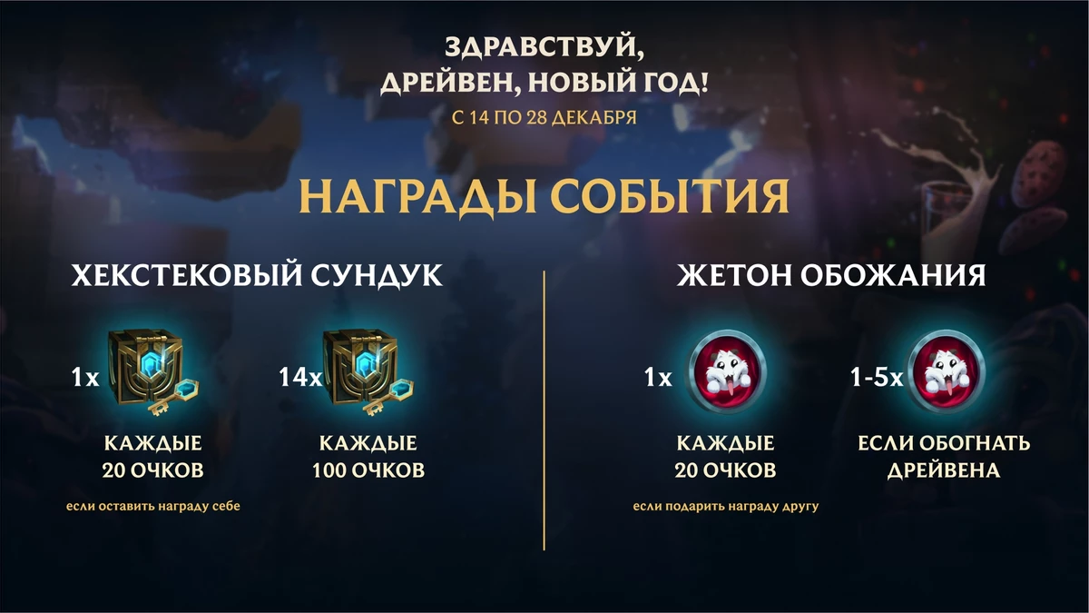 League of Legends - Началось эксклюзивное для русскоязычного сервера событие “Здравствуй, Дрейвен, Новый год!”