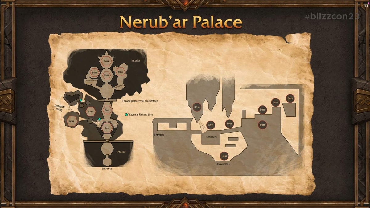 Строение рейда Nerub’ar Palace