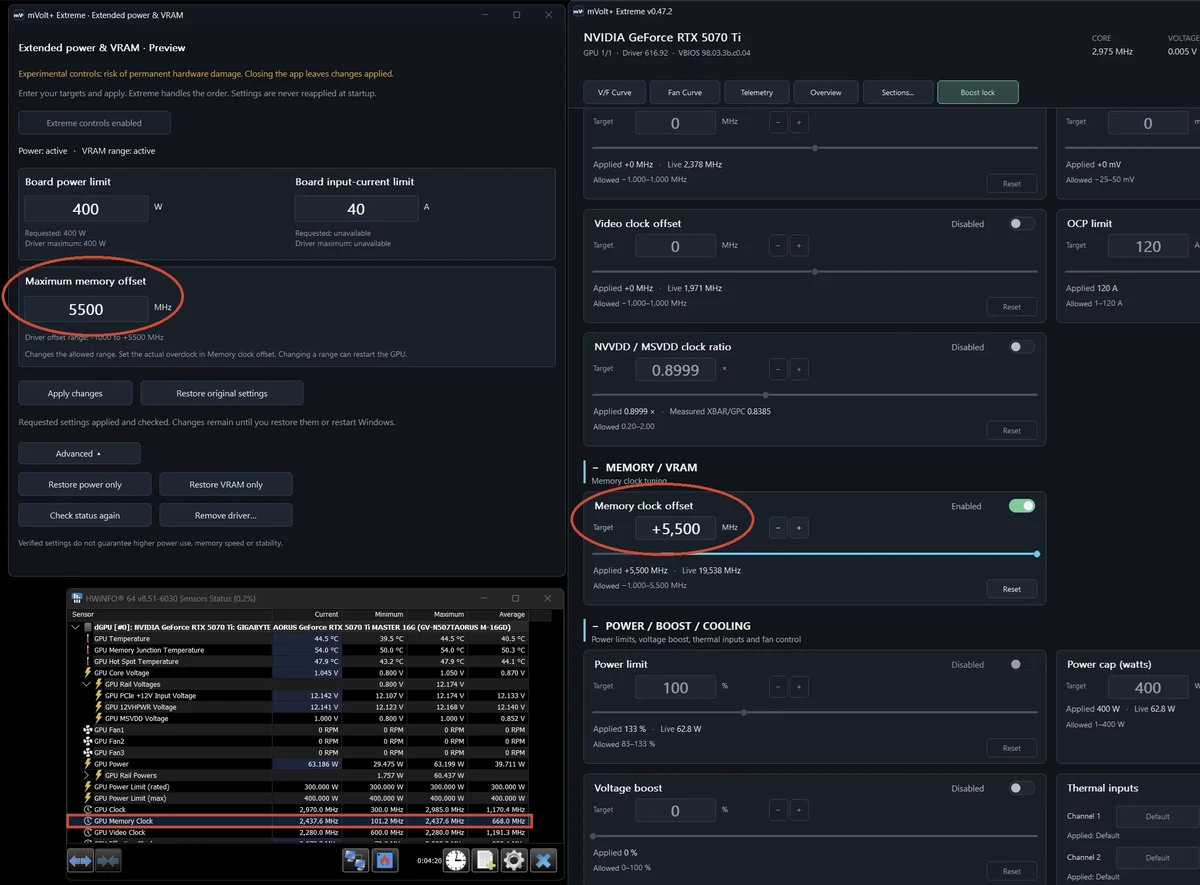 Overclockers overclock RTX 5070 Ti memory to 39 Gbps, but the FPS increase isn’t worth it Overclockers overclock RTX 5070 Ti memory to 39 Gbps, but the FPS increase isn’t worth it