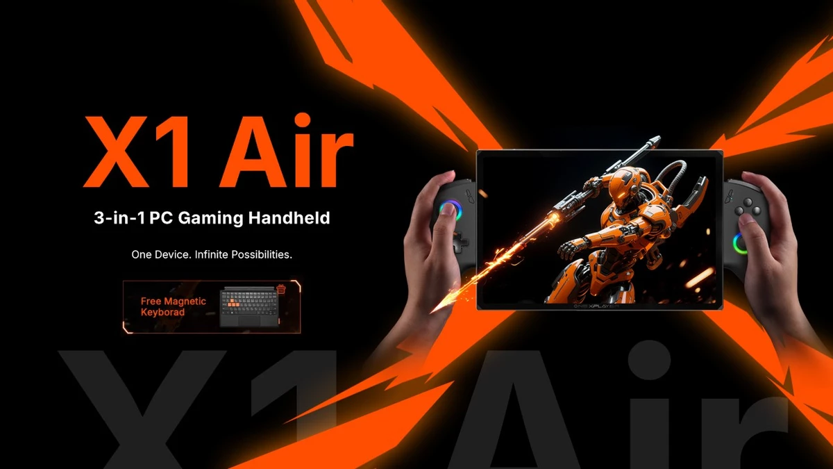 OneXPlayer представили гибрид планшета, ноутбука и игровой консоли X1 Air OneXPlayer представили гибрид планшета, ноутбука и игровой консоли X1 Air