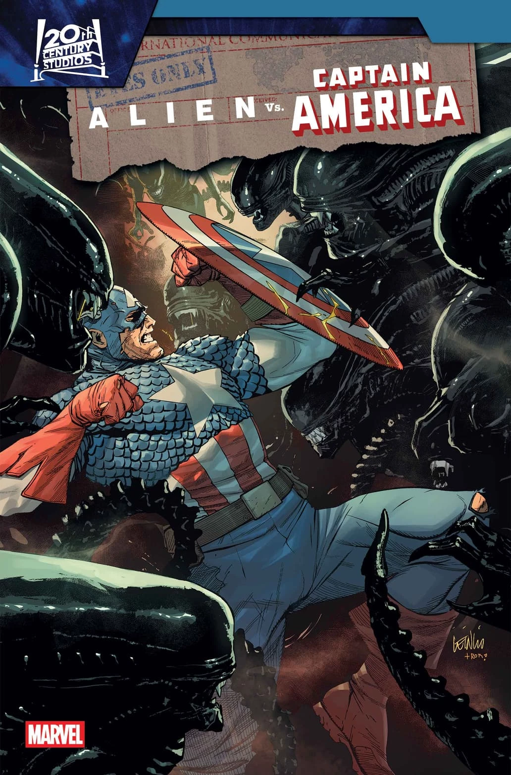 Marvel анонсировала кроссовер Alien vs. Captain America Marvel анонсировала кроссовер Alien vs. Captain America