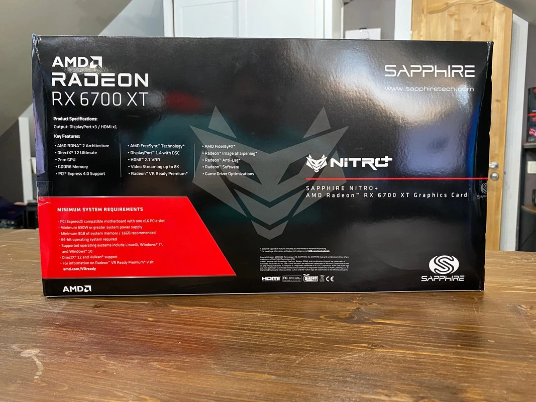 Обзор видеокарты Sapphire Radeon RX 6700 XT Nitro+