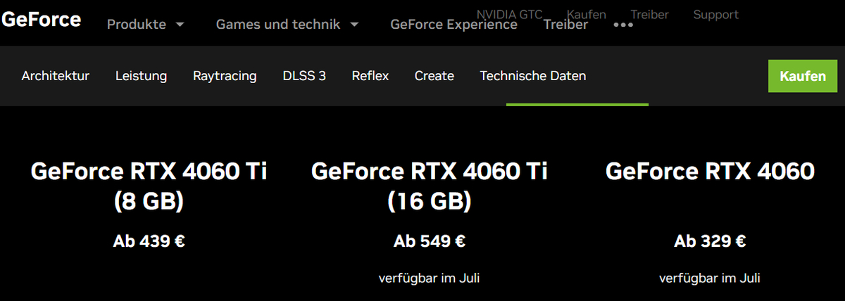 NVIDIA RTX 4060 Ti уже продаются со скидками в Европе
