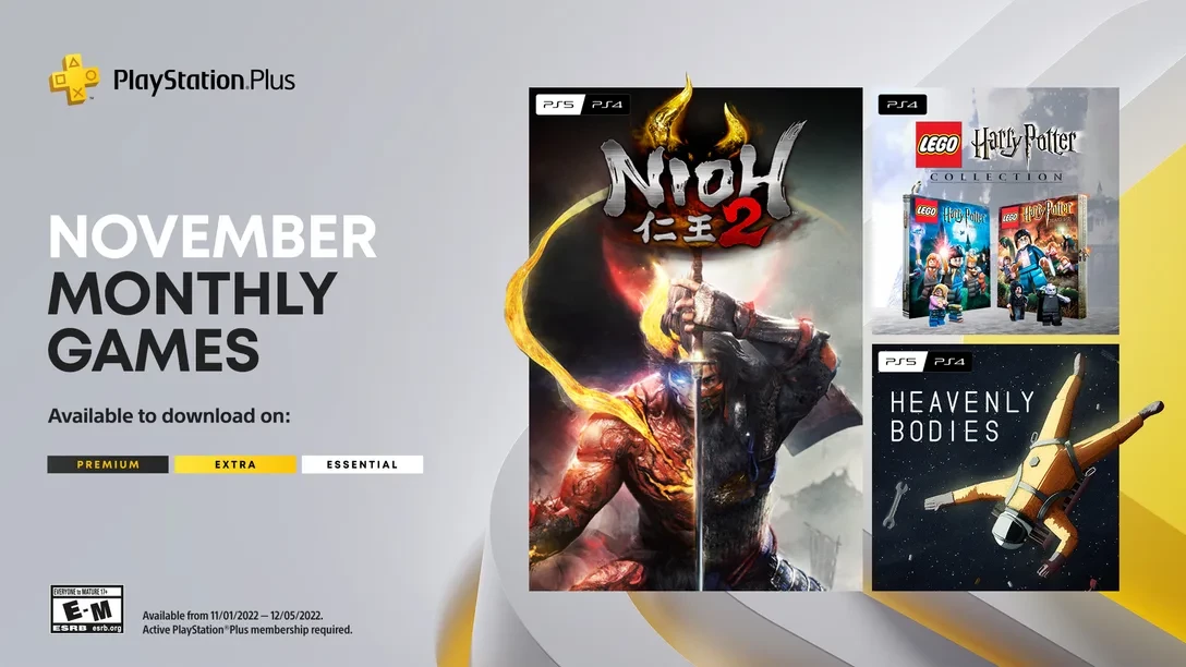 Nioh 2, Lego Harry Potter Collection и Heavenly Bodies в ноябрьской подборке PS Plus