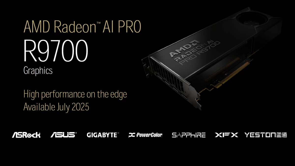 Стартовали продажи Radeon AI PRO R9700 для работы с ИИ — в два раза дешевле, чем NVIDIA RTX PRO 4000 Blackwell Стартовали продажи Radeon AI PRO R9700 для работы с ИИ — в два раза дешевле, чем NVIDIA RTX PRO 4000 Blackwell