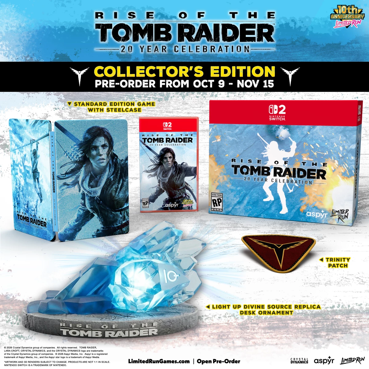 Rise of the Tomb Raider получит переиздание коллекционки в честь 20-летия серии для Switch 2