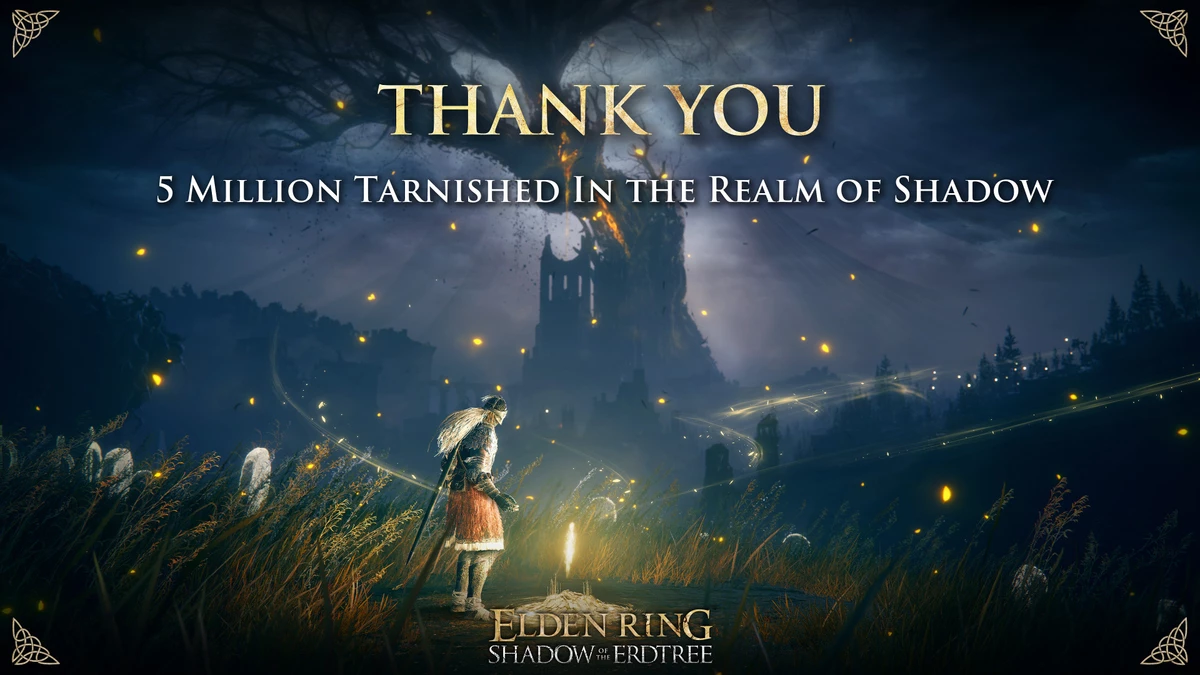 Каждый пятый владелец Elden Ring купил Shadow of the Erdtree — пять миллионов копий и хвалебный трейлер Каждый пятый владелец Elden Ring купил Shadow of the Erdtree — пять миллионов копий и хвалебный трейлер