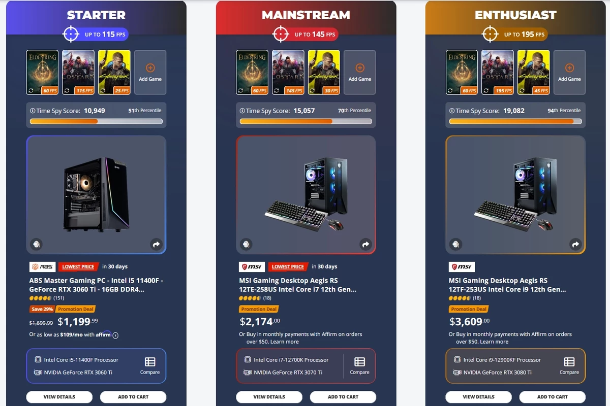 Newegg запустил сервис по автоматической подборке игрового ПК Newegg запустил сервис по автоматической подборке игрового ПК