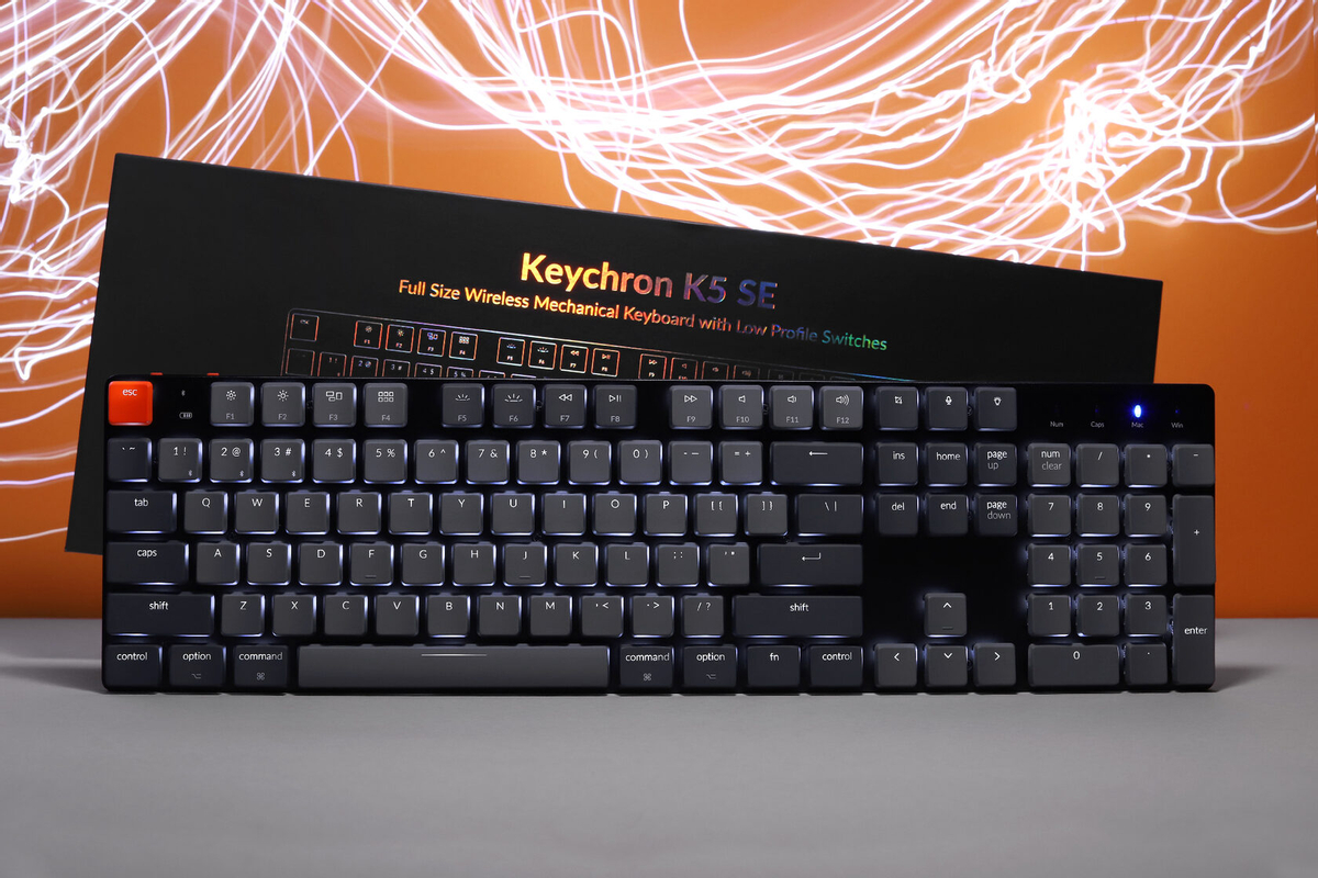 Обзор Keychron K5SE -  лучшая беспроводная механическая ультратонкая клавиатура
