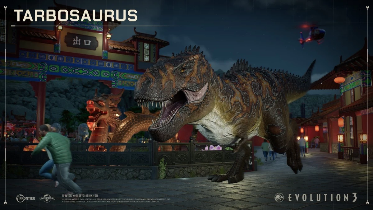 Jurassic World Evolution 3 получила азиатский биом с пятью новыми семействами динозавров