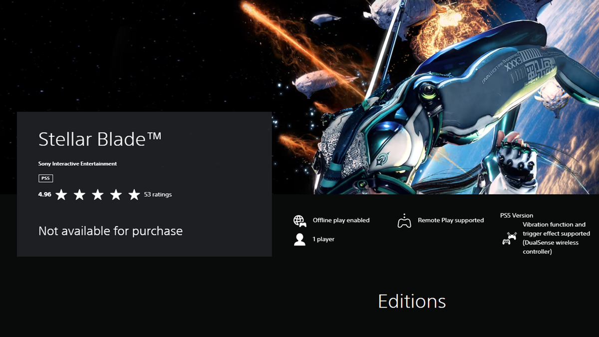 Демка Stellar Blade появлялась в PlayStation Store и вот 35 минут геймплея оттуда