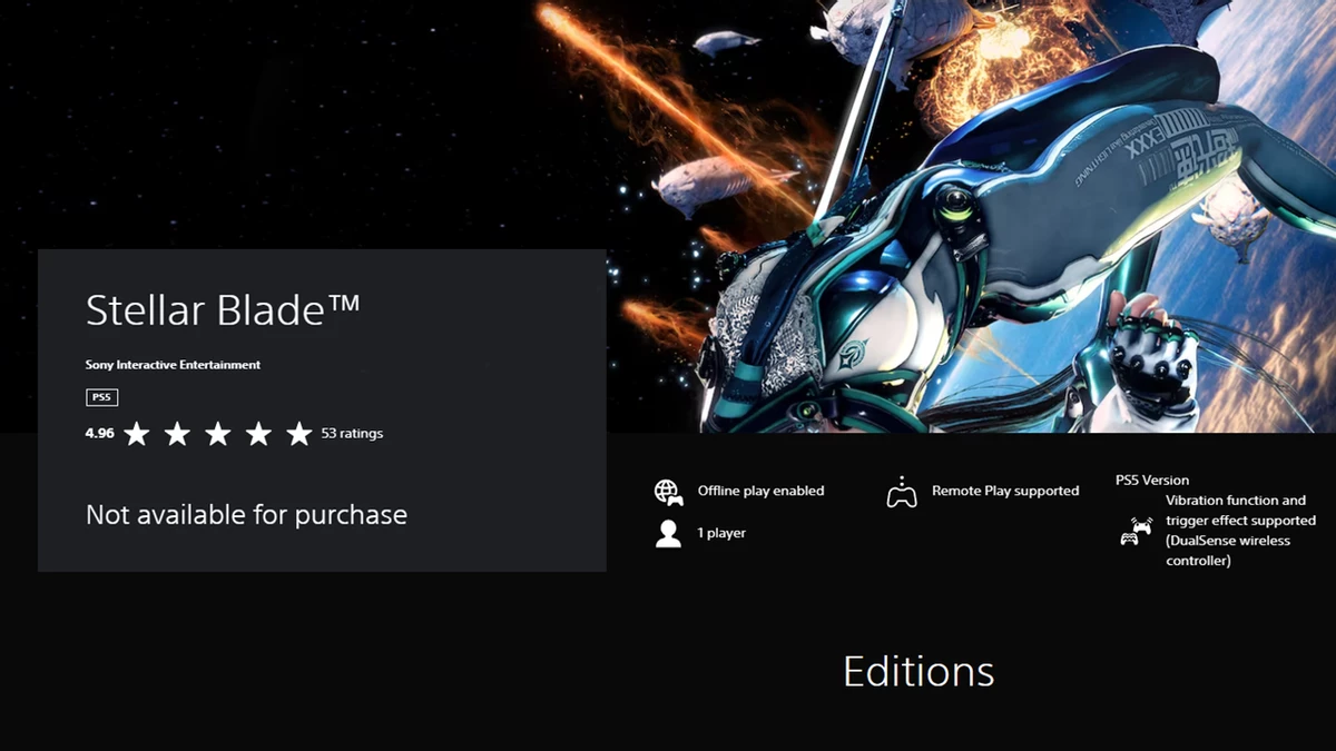 Демка Stellar Blade появлялась в PlayStation Store и вот 35 минут геймплея оттуда Демка Stellar Blade появлялась в PlayStation Store и вот 35 минут геймплея оттуда