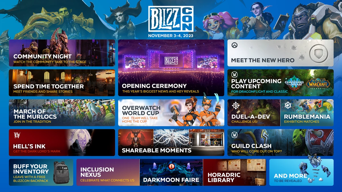 Blizzard раскрыла подробности мероприятий грядущего BlizzCon Blizzard раскрыла подробности мероприятий грядущего BlizzCon