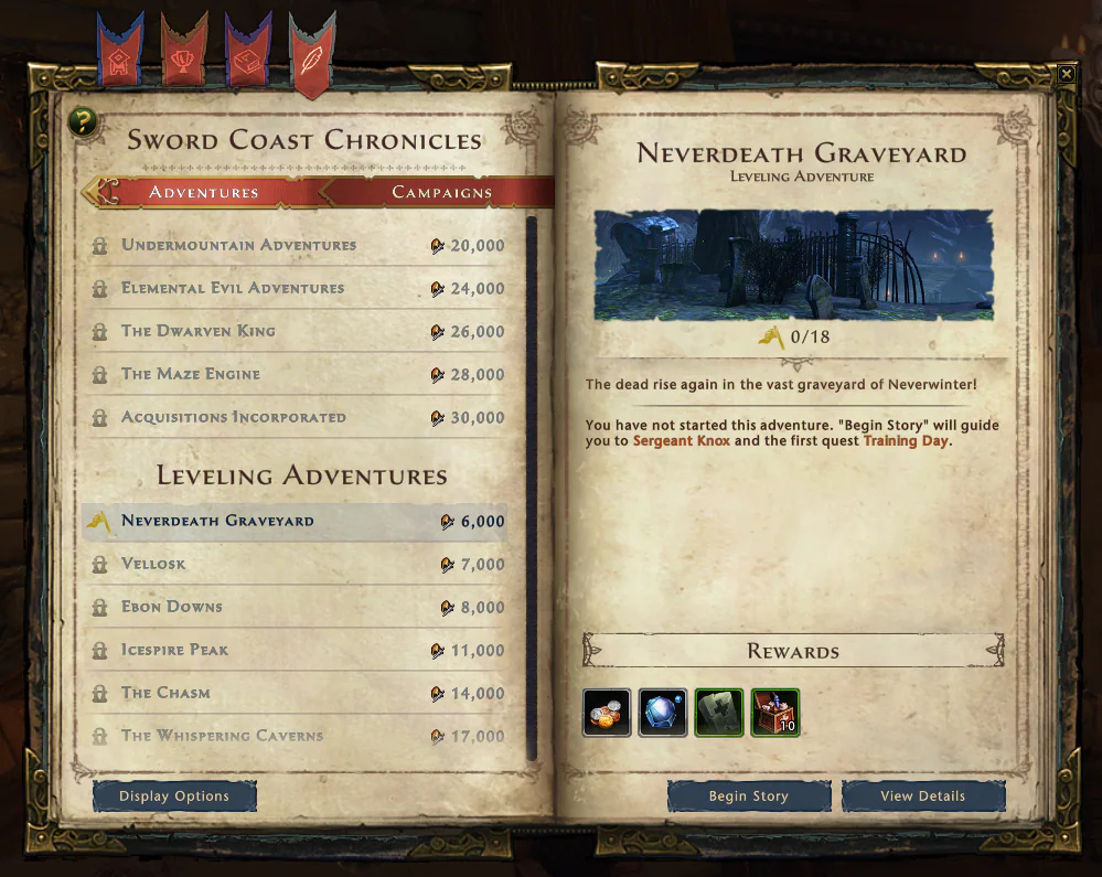 Neverwinter - В игре появится система приключений 