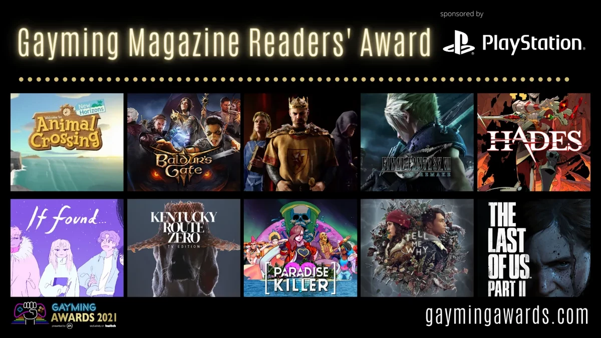 Объявлены номинанты на Gayming Awards. ЛГБТК-категории спонсируют EA, Xbox, PlayStation и Twitch