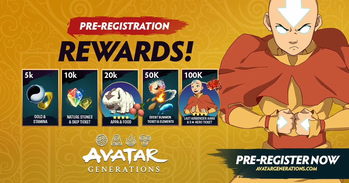 Награды за предрегистрацию в Avatar Generations