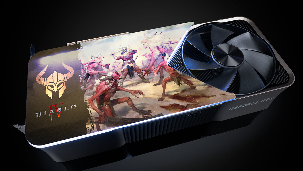 NVIDIA разыгрывает три видеокарты RTX 4080 в стилистике Diablo IV