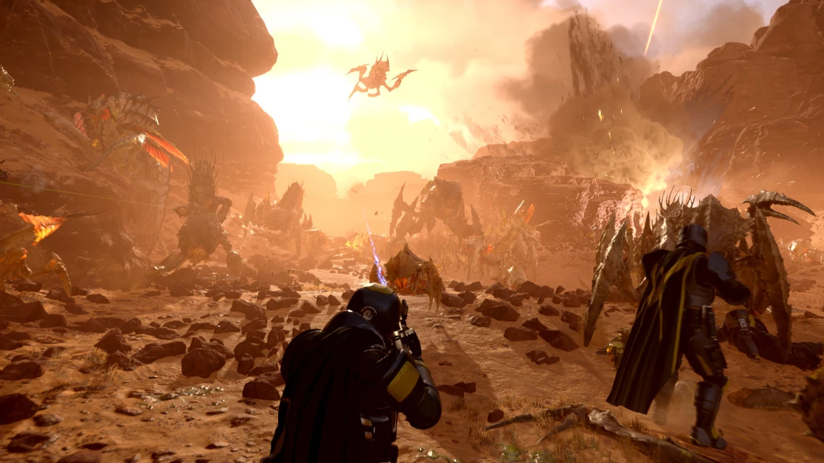 Helldivers 2 все еще может похвалиться впечатляющими цифрами Helldivers 2 все еще может похвалиться впечатляющими цифрами