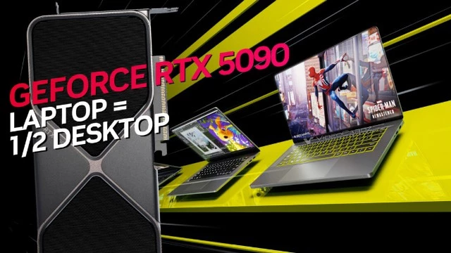 Ноутбучная RTX 5090 может быть на 50% медленнее настольной