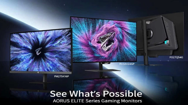 Gigabyte представила флагманские мониторы AORUS ELITE с Tandem OLED и 5К Mini LED-матрицами