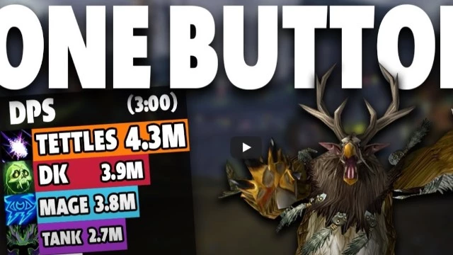 OneButtonMan в деле! Эпохальные+ подземелья в World of Warcraft пройдены одной кнопкой