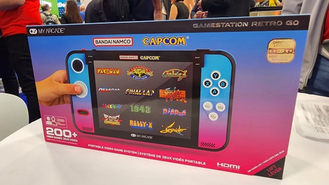 Ретроконсоль Gamestation Retro Go от My Arcade с играми CAPCOM & BANDAI NAMCO за 200 баксов выйдет 31 октября
