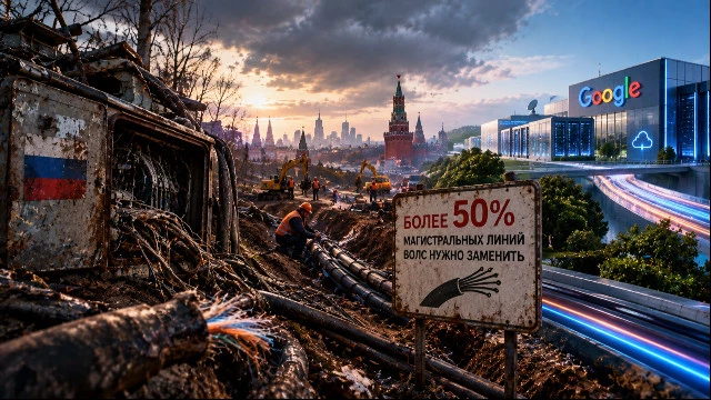 Оборудование устарело, но не у Google: в России нужно заменить более 50% магистральных линий ВОЛС
