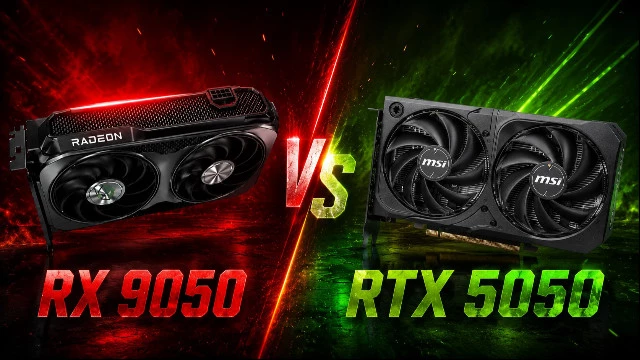 AMD Radeon RX 9050 уступает RTX 5050 от 20% до 30% в первых тестах и очень дорого стоит