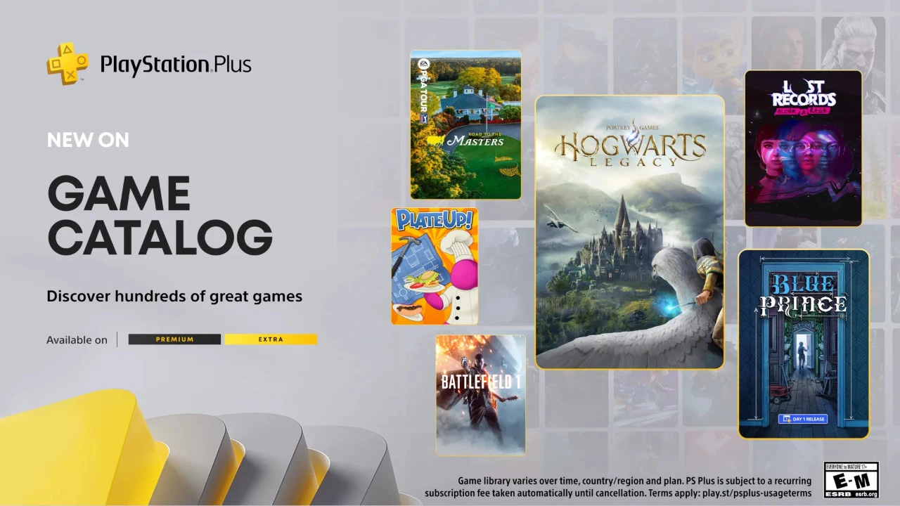 Продвинутые подписчики PlayStation Plus получат в апреле Hogwarts Legacy и Alone in the Dark 2