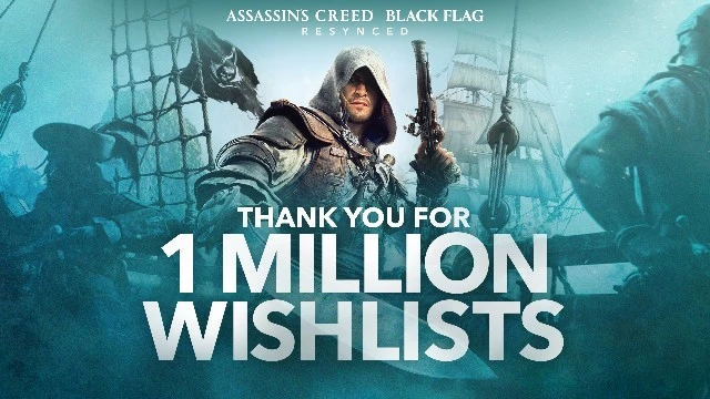 За неделю Assassin's Creed Black Flag Resynced заплыла в миллион списков желаемого