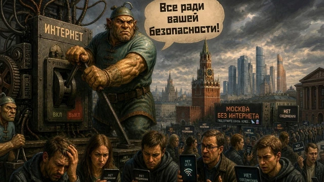 Дуболомы с рубильником интернет в столице отключили, а "белые списки" активировать забыли