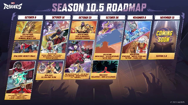 PvP и PvE по «Мстителям», Джефф-Танос и Хэллоуин — дорожная карта Marvel Rivals на сезон 10.5