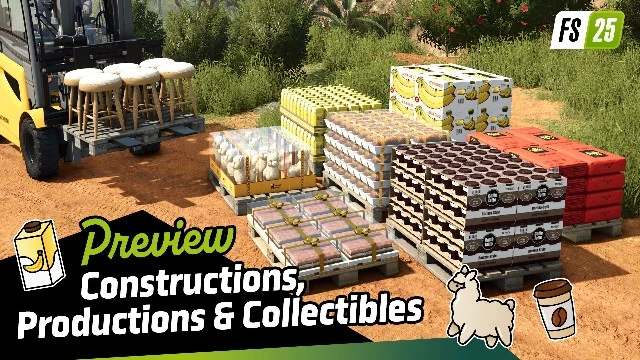 В Farming Simulator 25 расширят производство кофе, бананов и шерсти альпак