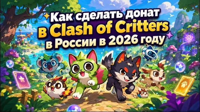 Как сделать донат в Clash of Critters в России в 2026 году
