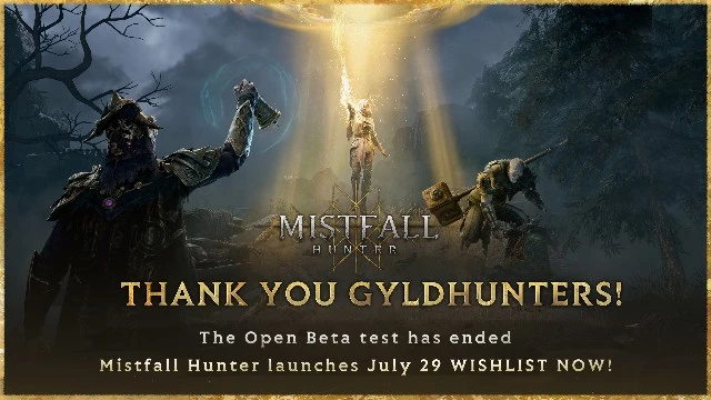 Разработчики Mistfall Hunter завершили тест и пообещали подарить игрокам памятную эмоцию