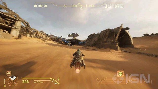 Ключевые моменты Star Wars: Galactic Racer за 15 минут игрового процесса на Джакку