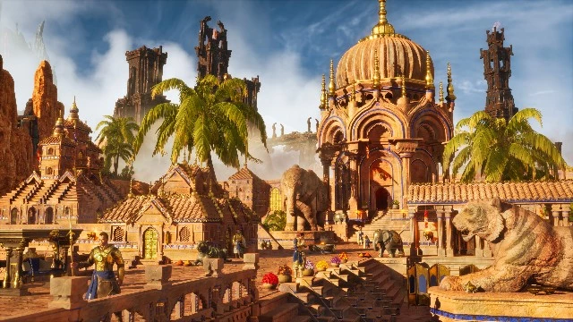 Похорошевшая Conan Exiles получила роскошный набор в стиле Вендии для дворцов, храмов и нового оружия