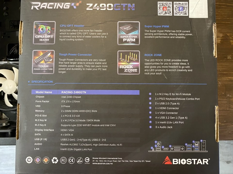 Biostar Racing Z490GTN — очень маленькая «мать»