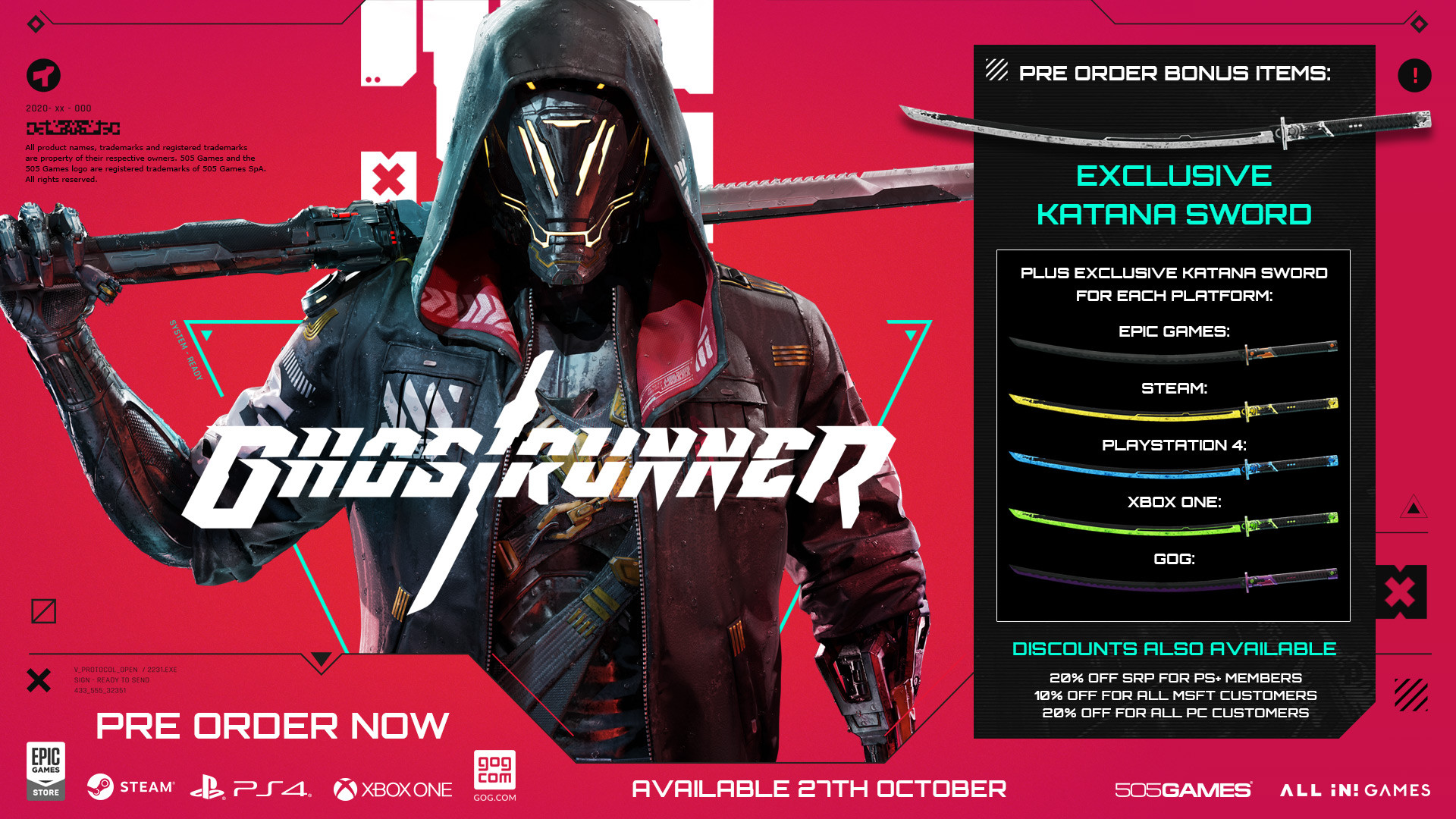 Ghostrunner - Сверхбыстрый экшен о киберниндзя получил дату релиза