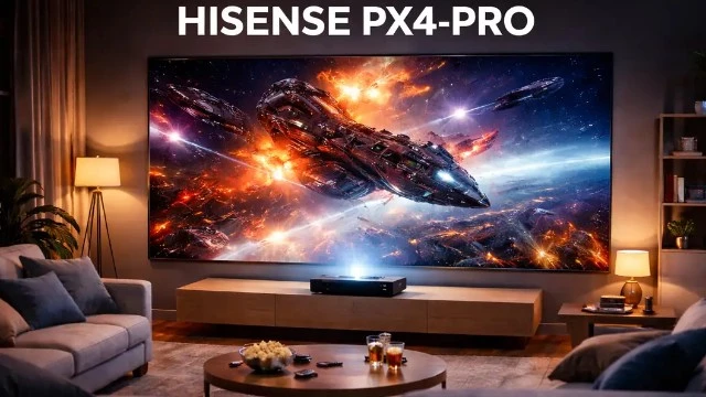 Hisense представила лазерный проектор PX4 Pro с проекцией до 200 дюймов